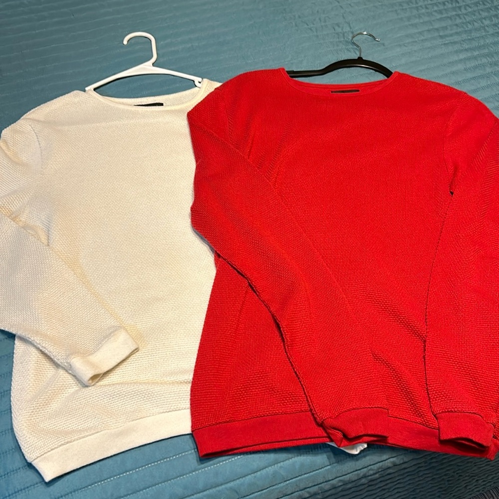Zara crew sweaters
